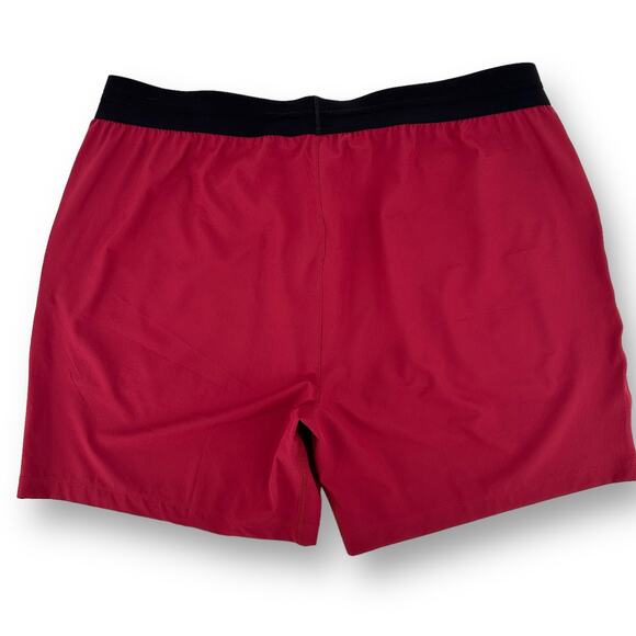 Rhone Mako 7" Unlined Tech Shorts Mens Size XXL Red Black Waistband - Picture 5 of 8